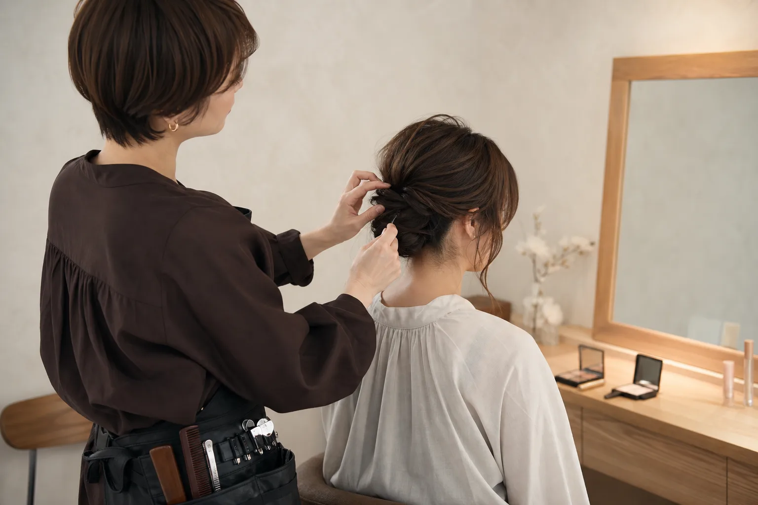 ヘアメイク施術のイメージ